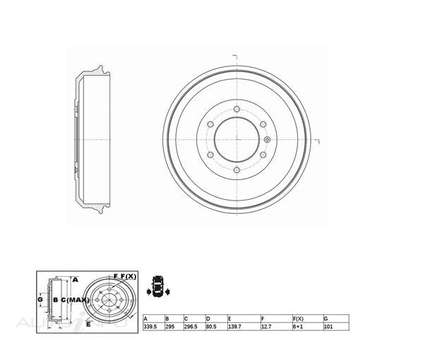 Brakes Drums ACDR1655