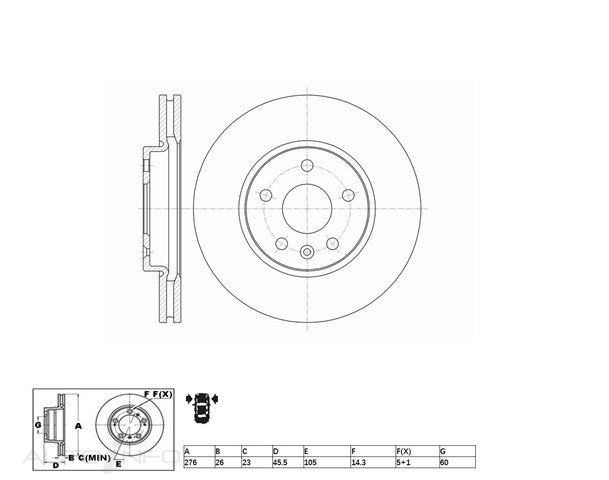Brake Rotors ACDR2012