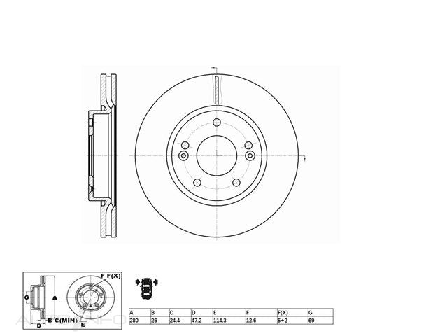 Brake Rotors ACDR2464
