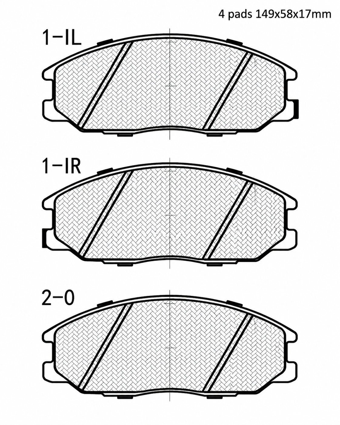 CPLUS Front Brake Pads DB1450 – Hyundai Santa Fe, Terracan, Kia Sorento & SsangYong Rexton