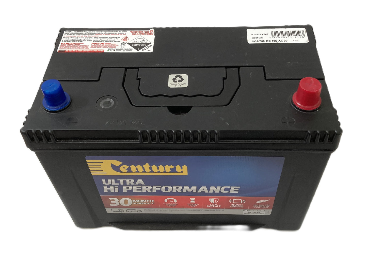 N70 ZZLX MF STD BATTERY 760CCA