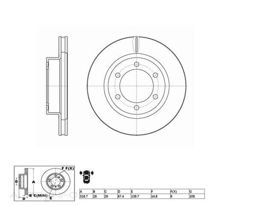 Brake Rotors ACDR2716